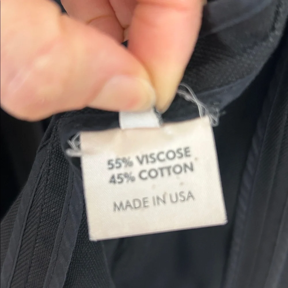 Apiece Apart Black Cotton Viscose One Button Blazer size 6 - Picture 10 of 12